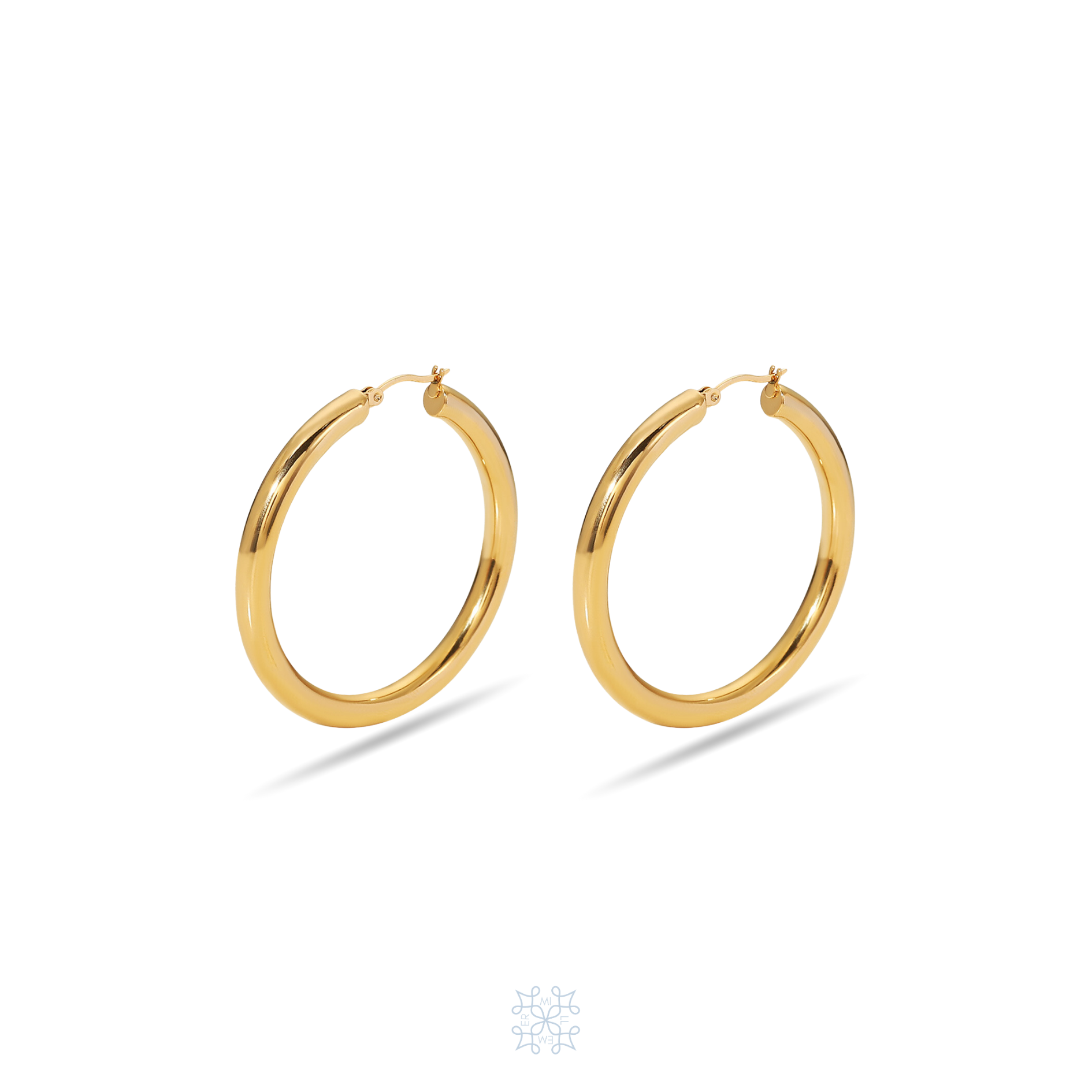 CLASSIC Big Gold Hoop Earrings