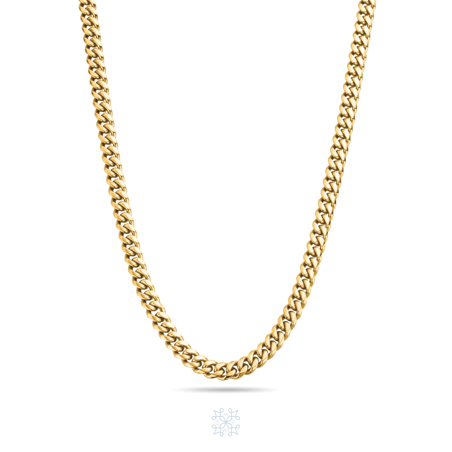 CUBAN chain Necklace. Seven milimeters of chain width. Gold cuban chain. CUBAN B Chain Necklace