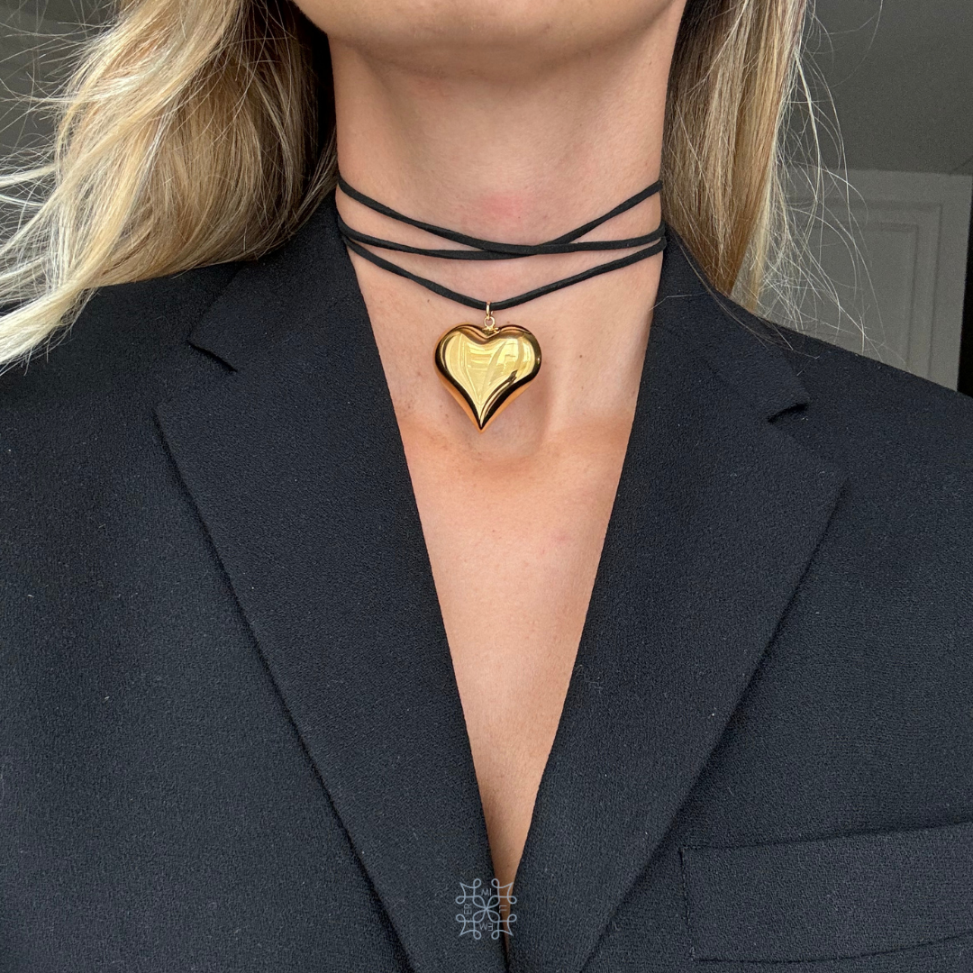 HEARTY Gold Choker