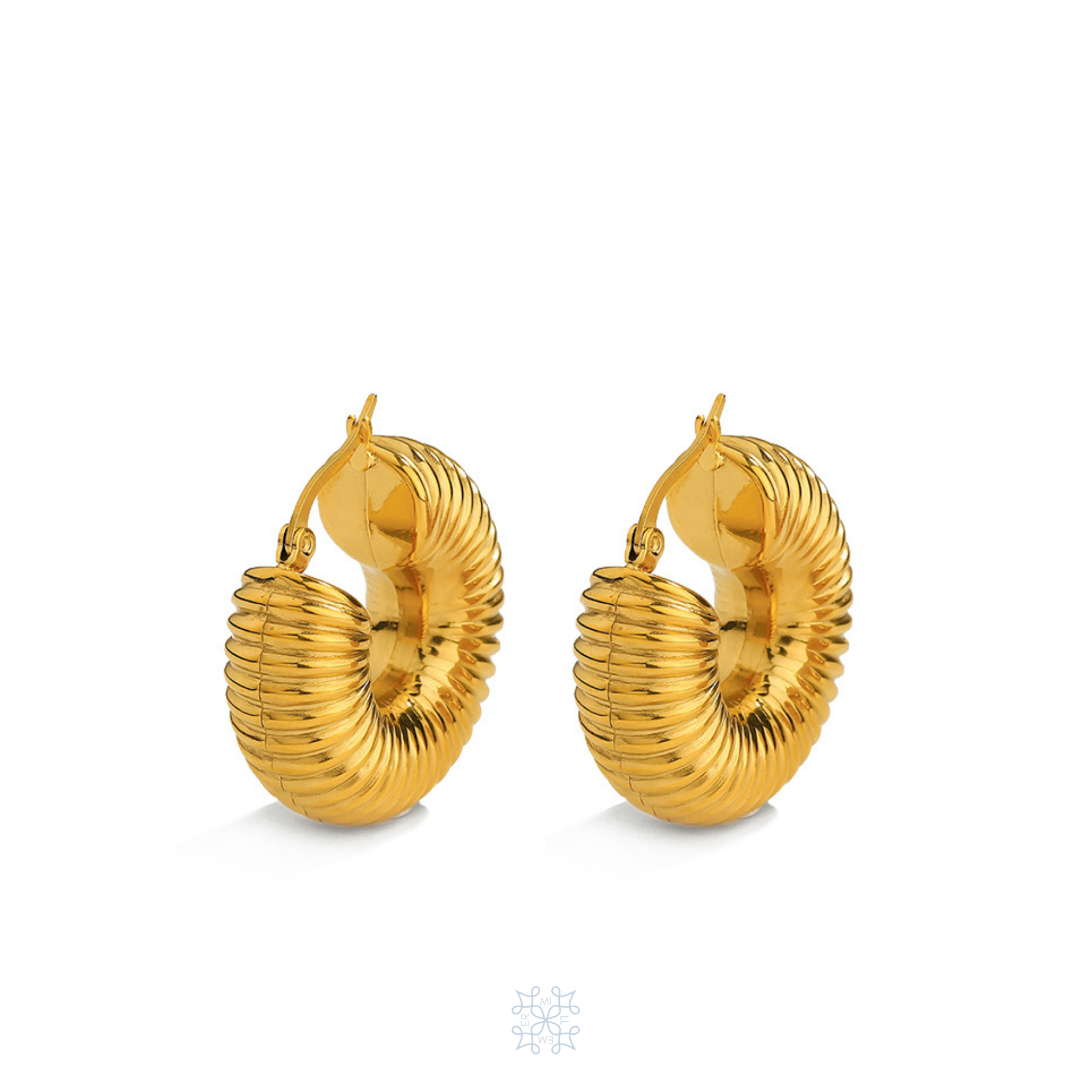 RODEO Gold Hoop Earrings
