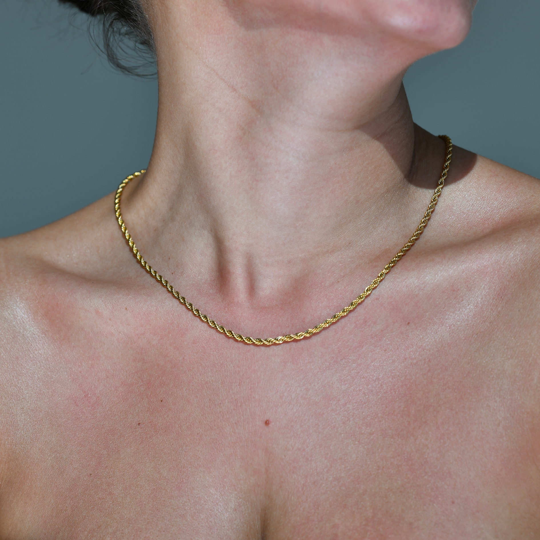 ROPE B Gold Chain Necklace